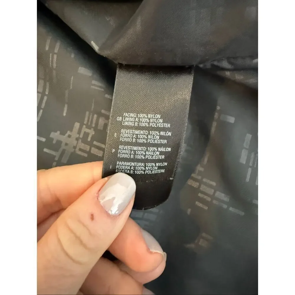 The North Face Hyvent shell jacket size large grey and navy